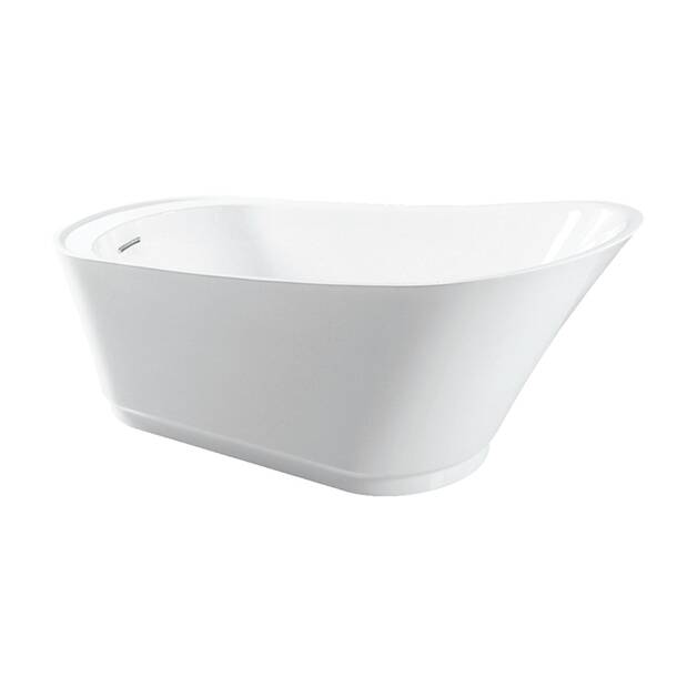 Kingston Brass Eden Acrylic 52 X 30 Freestanding Soaking Bathtub   Default Name 